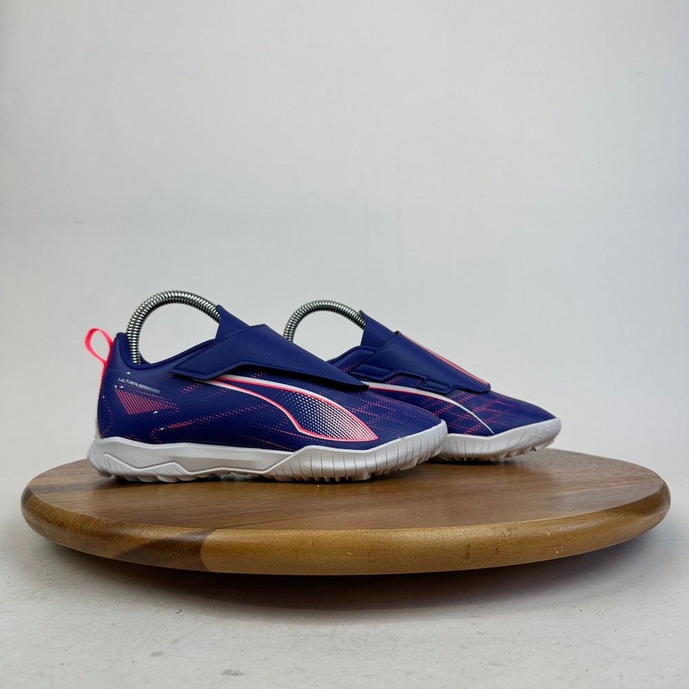 Puma Ultra 5 Play V TT Big Kids Size 4.5 Y Blue Turf Soccer Shoes‎ Sneakers